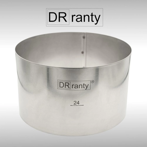 Opaska rant stały obręcz do tortu ciasta forma średnica 24cm wysokość 14cm Dorosiowe Ranty